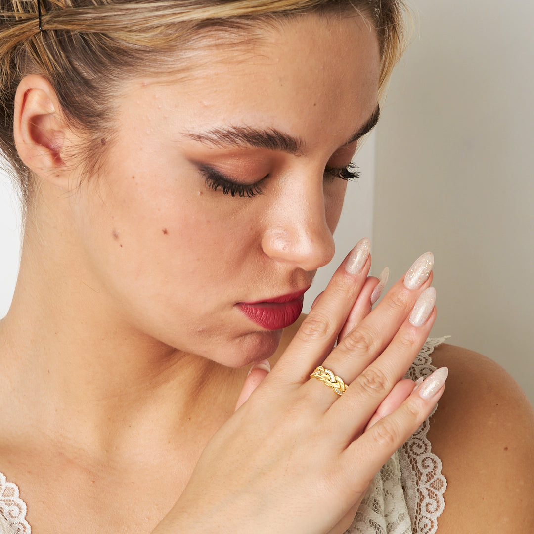 Örgü Yüzük - 925 GÜMÜŞ