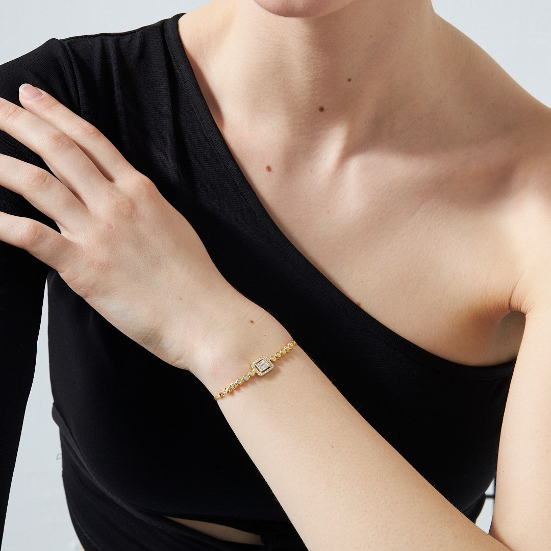 Parçalı Baget Bileklik - 925 GÜMÜŞ