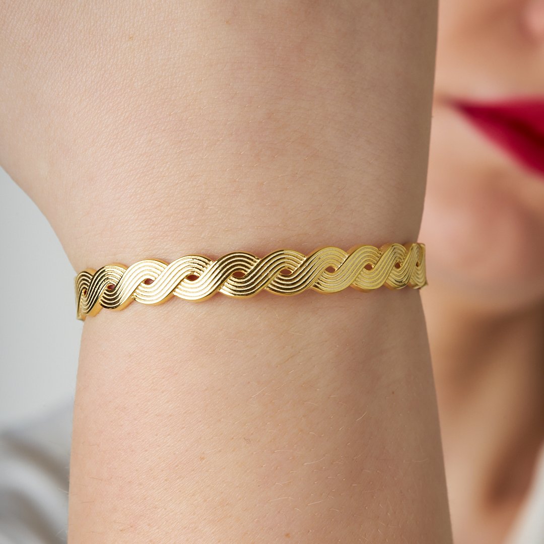 Örgü Bileklik - 925 GÜMÜŞ