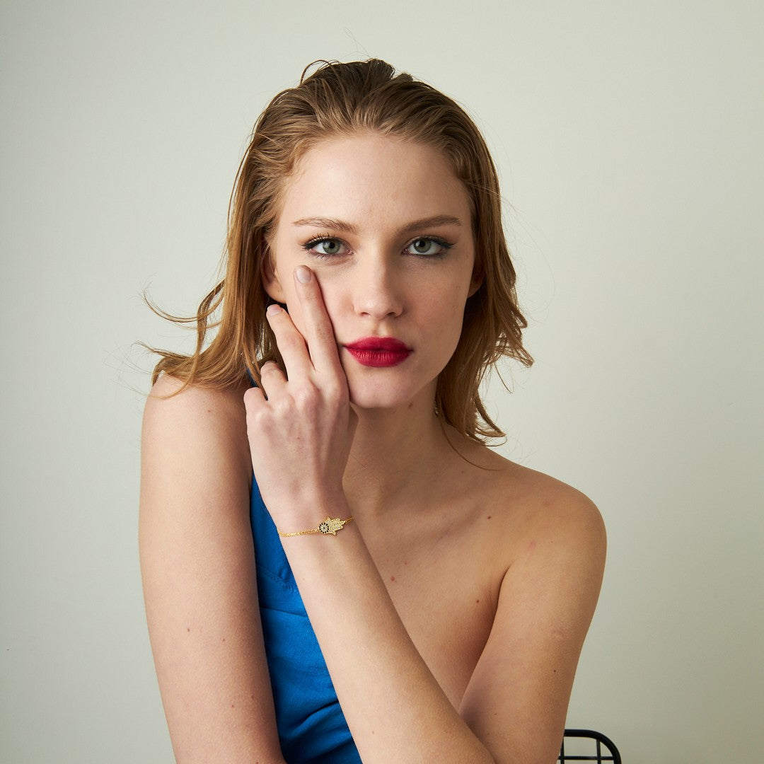 Nazar Fatma Anne El Bilekliği - 925 GÜMÜŞ