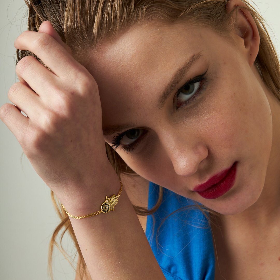 Nazar Fatma Anne El Bilekliği - 925 GÜMÜŞ