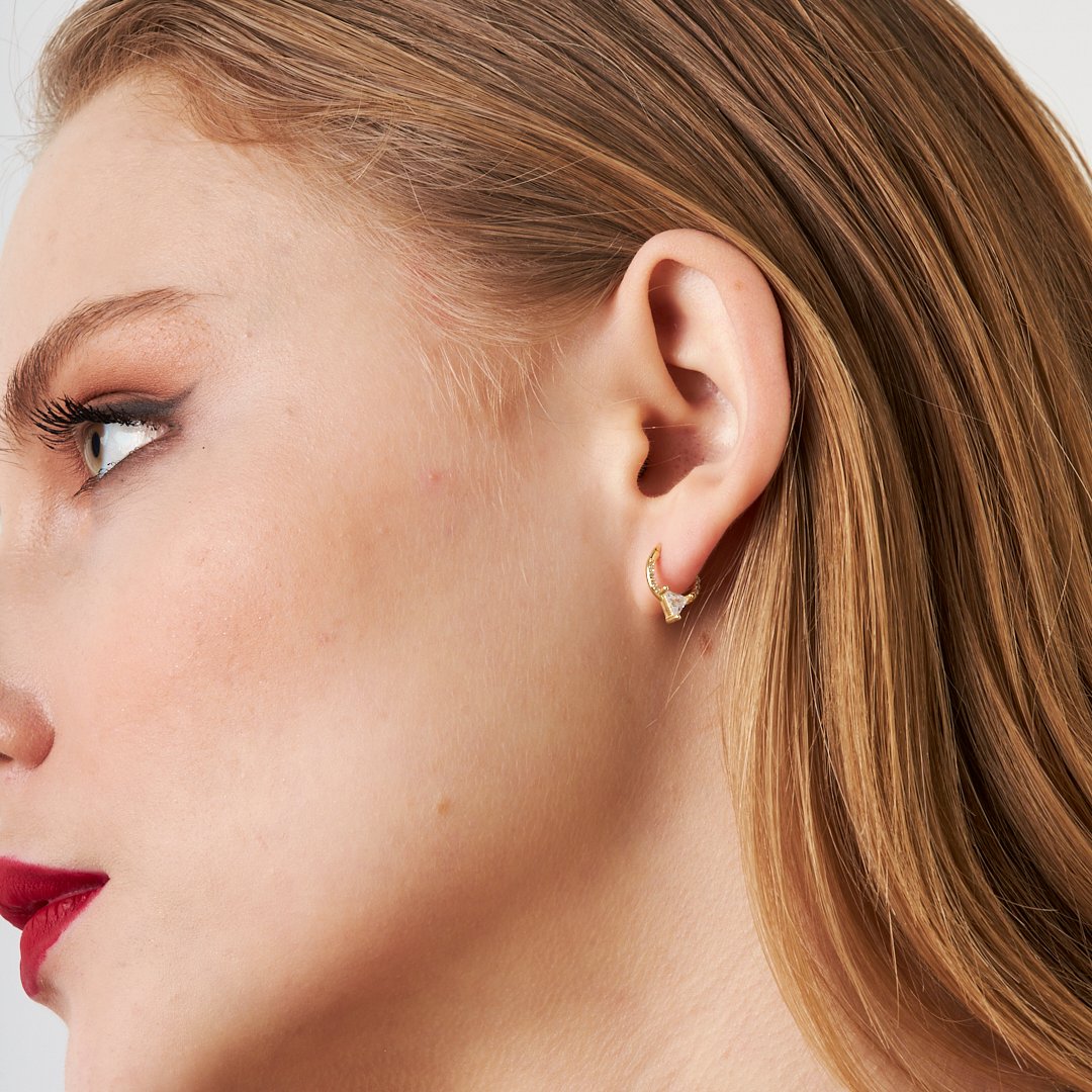 Su Yolu Yuvarlak Piercing - 925 GÜMÜŞ