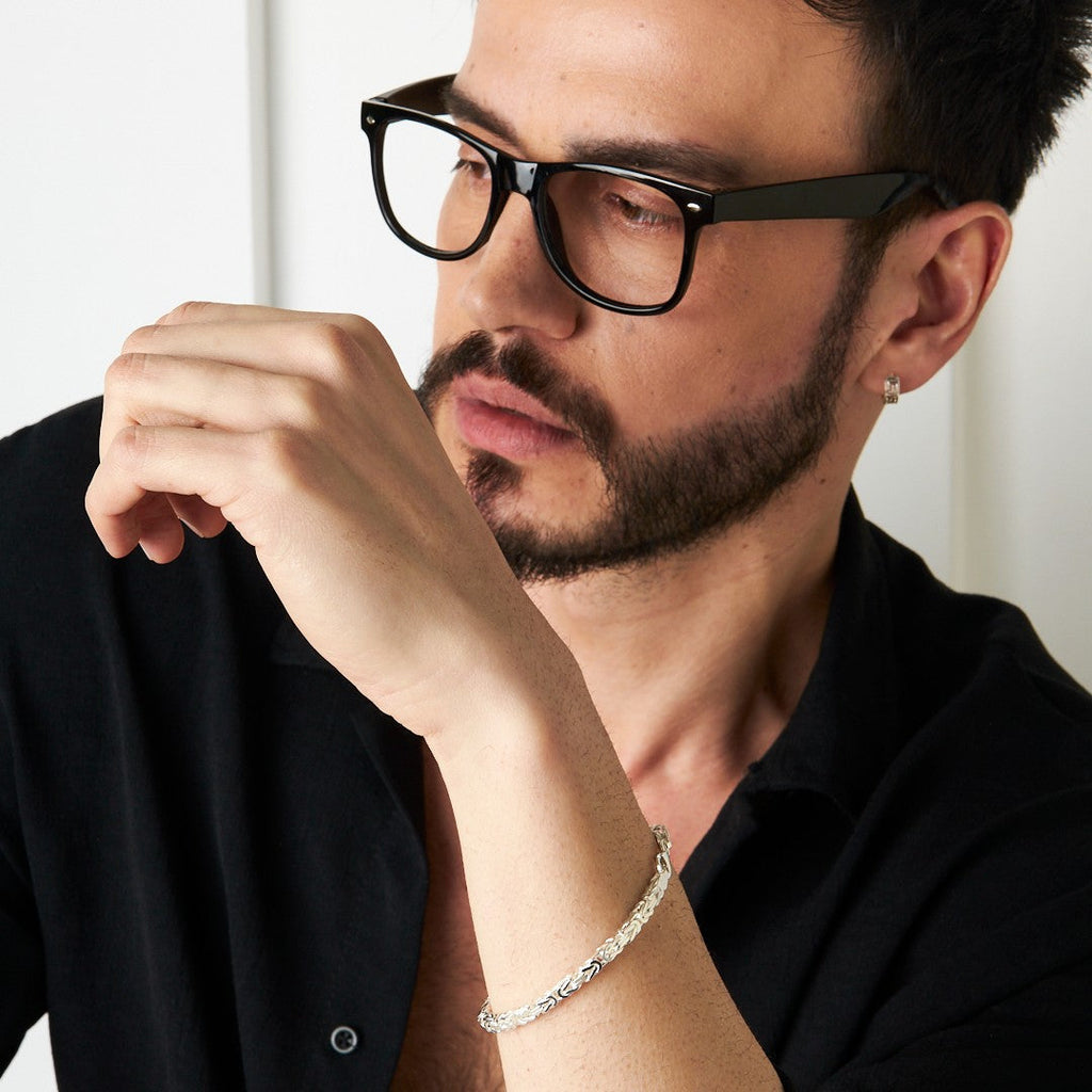 Spiral Model Zincir Bileklik - 925 GÜMÜŞ