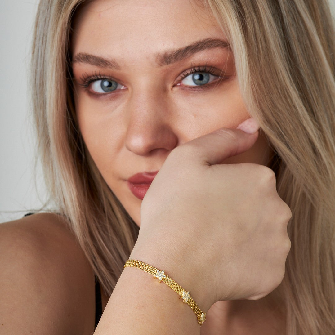 Yıldız Dize Bilezik - 925 GÜMÜŞ