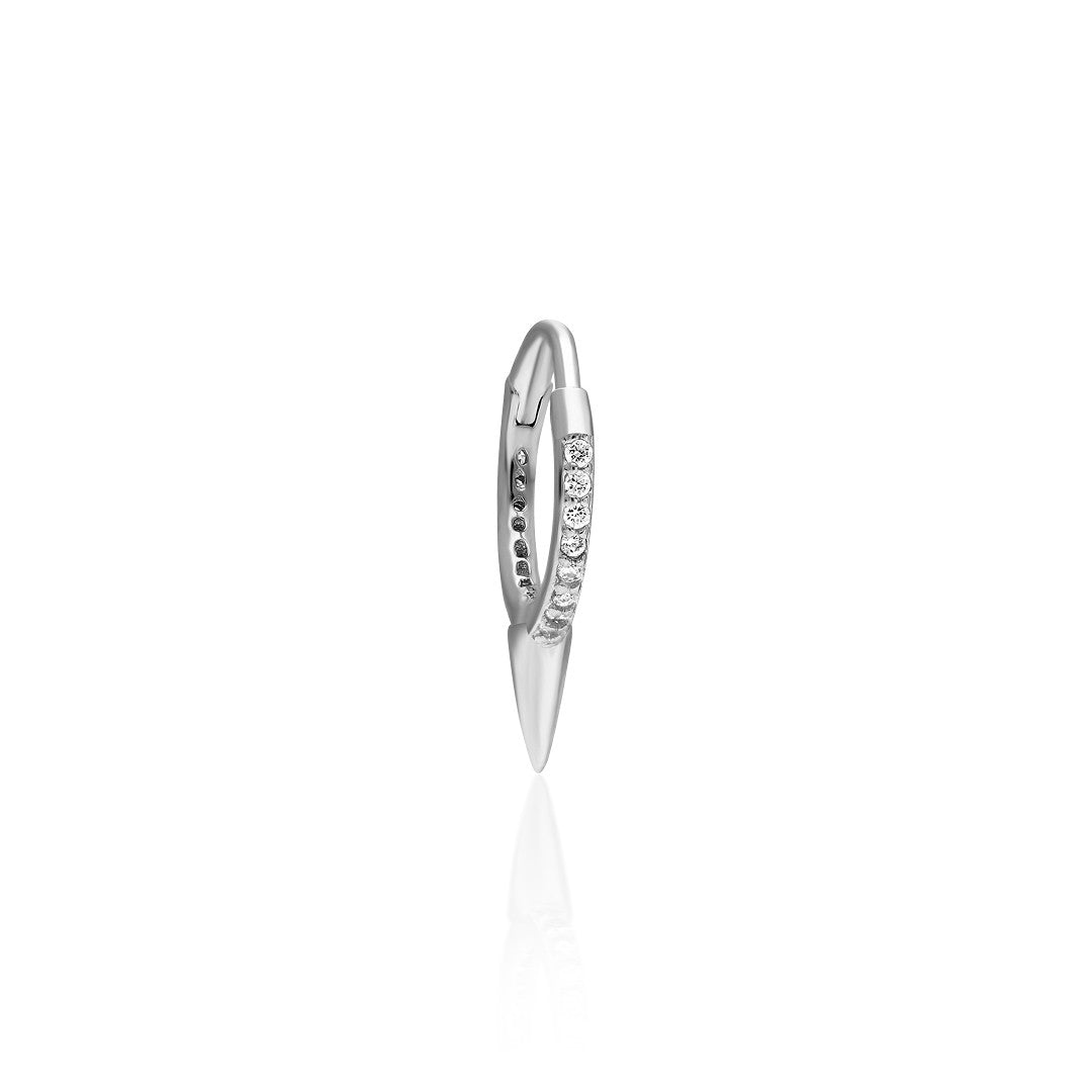 Taşlı Ok Piercing - 925 GÜMÜŞ