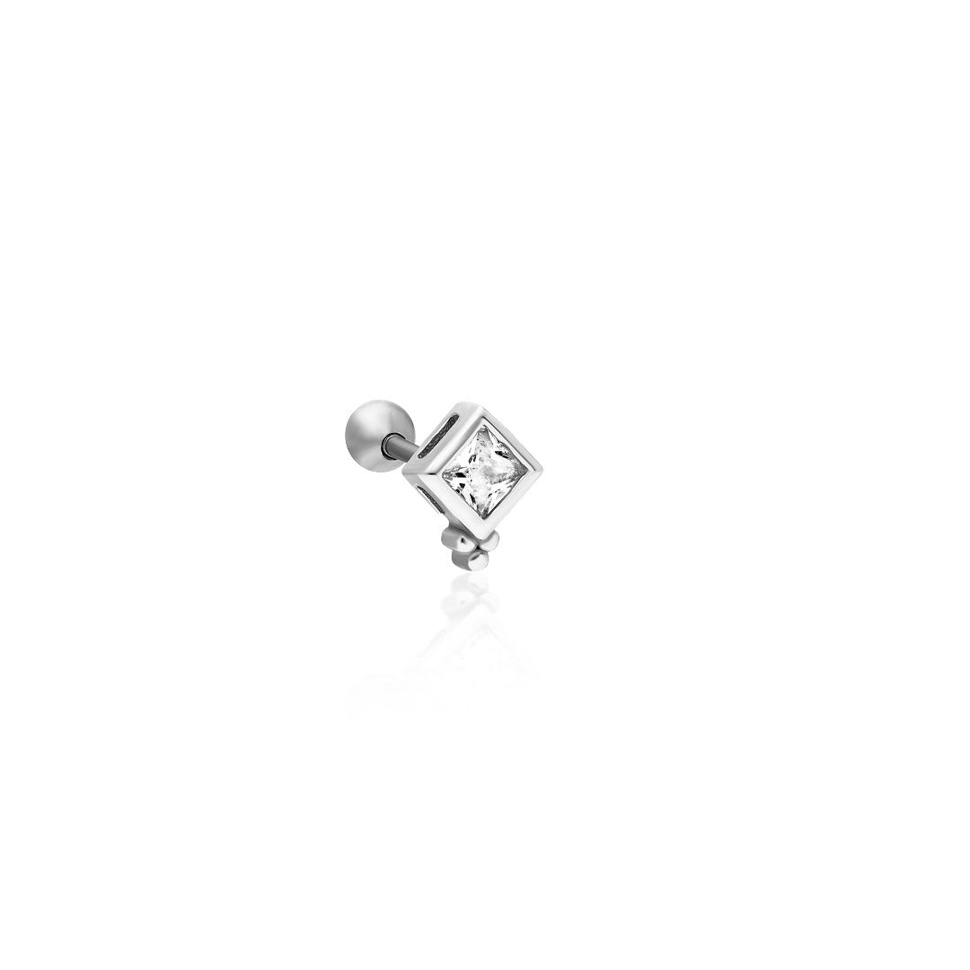 Prenses Modeli Piercing - 925 GÜMÜŞ