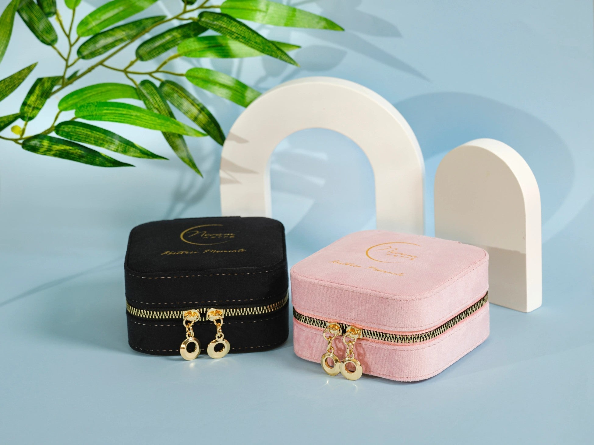 Pembe Seyahat Mücevher Kutusu - 925 GÜMÜŞ