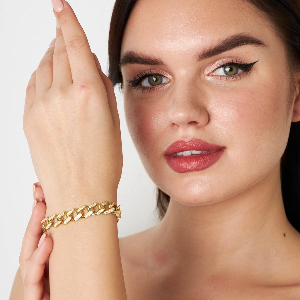 Taşlı Gurme Bileklik - 925 GÜMÜŞ