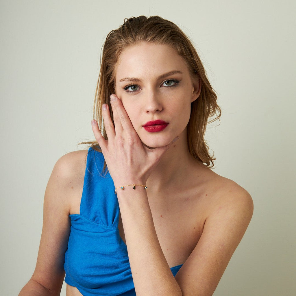 Nazar Damlası Bileklik - 925 GÜMÜŞ