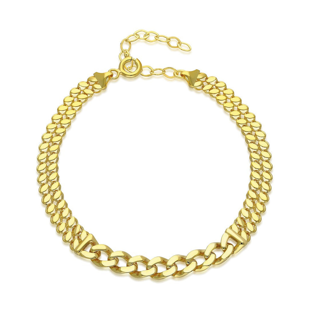 Pullu Basit Zincir Bileklik - 925 GÜMÜŞ