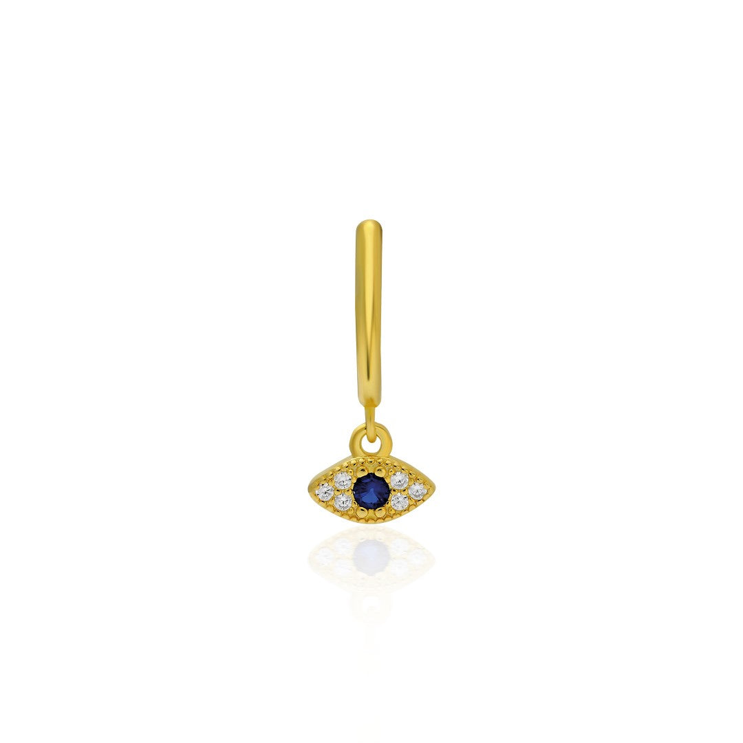 Taşlı Göz Piercing - 925 GÜMÜŞ