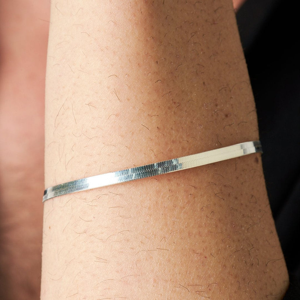 Yılan Zincir Bileklik - 925 GÜMÜŞ