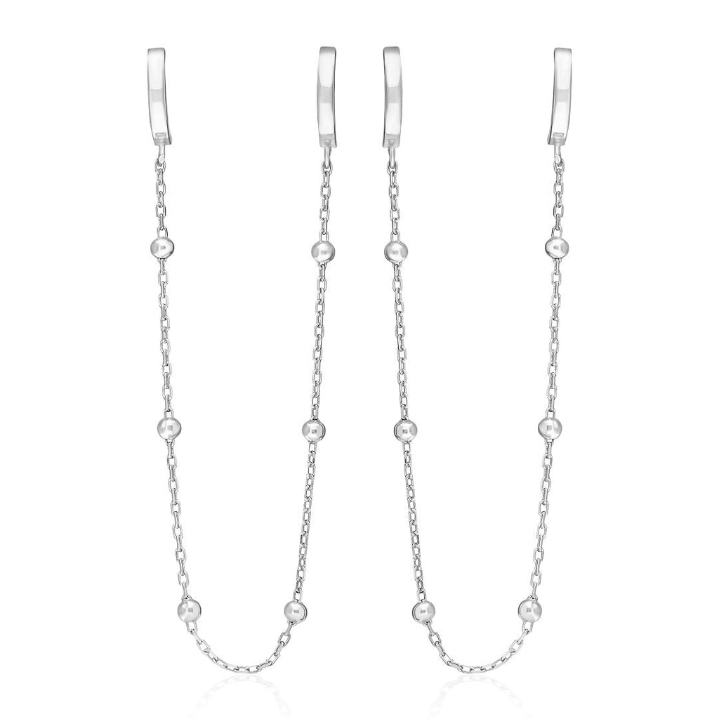 Toplu Zincir Küpe - 925 GÜMÜŞ