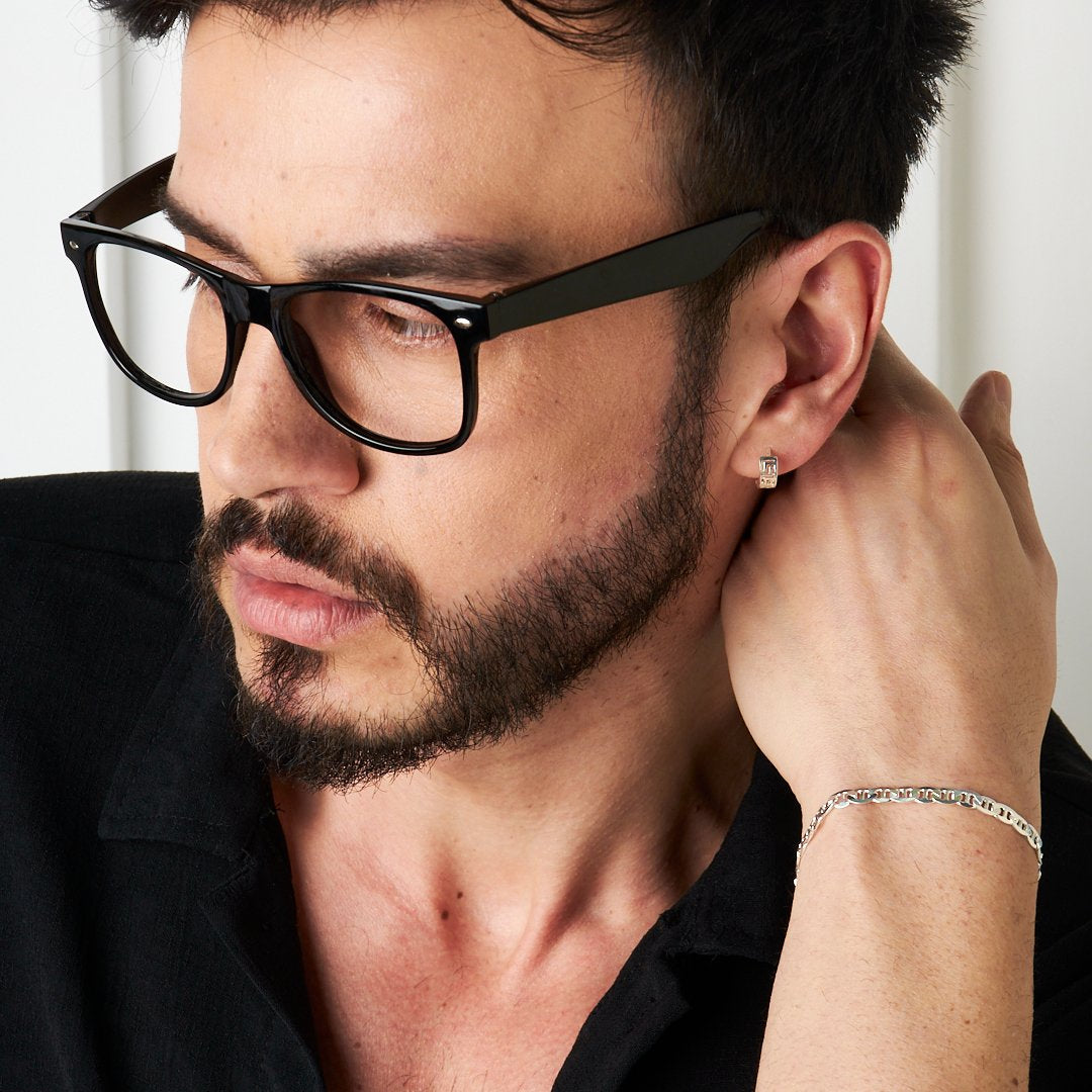 Örme Zincir Bileklik - 925 GÜMÜŞ