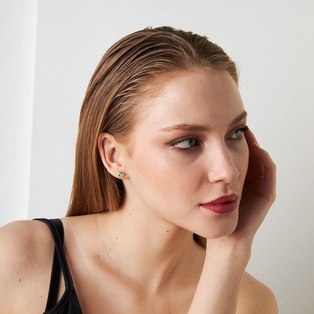 Renkli Kalp Delici - 925 GÜMÜŞ