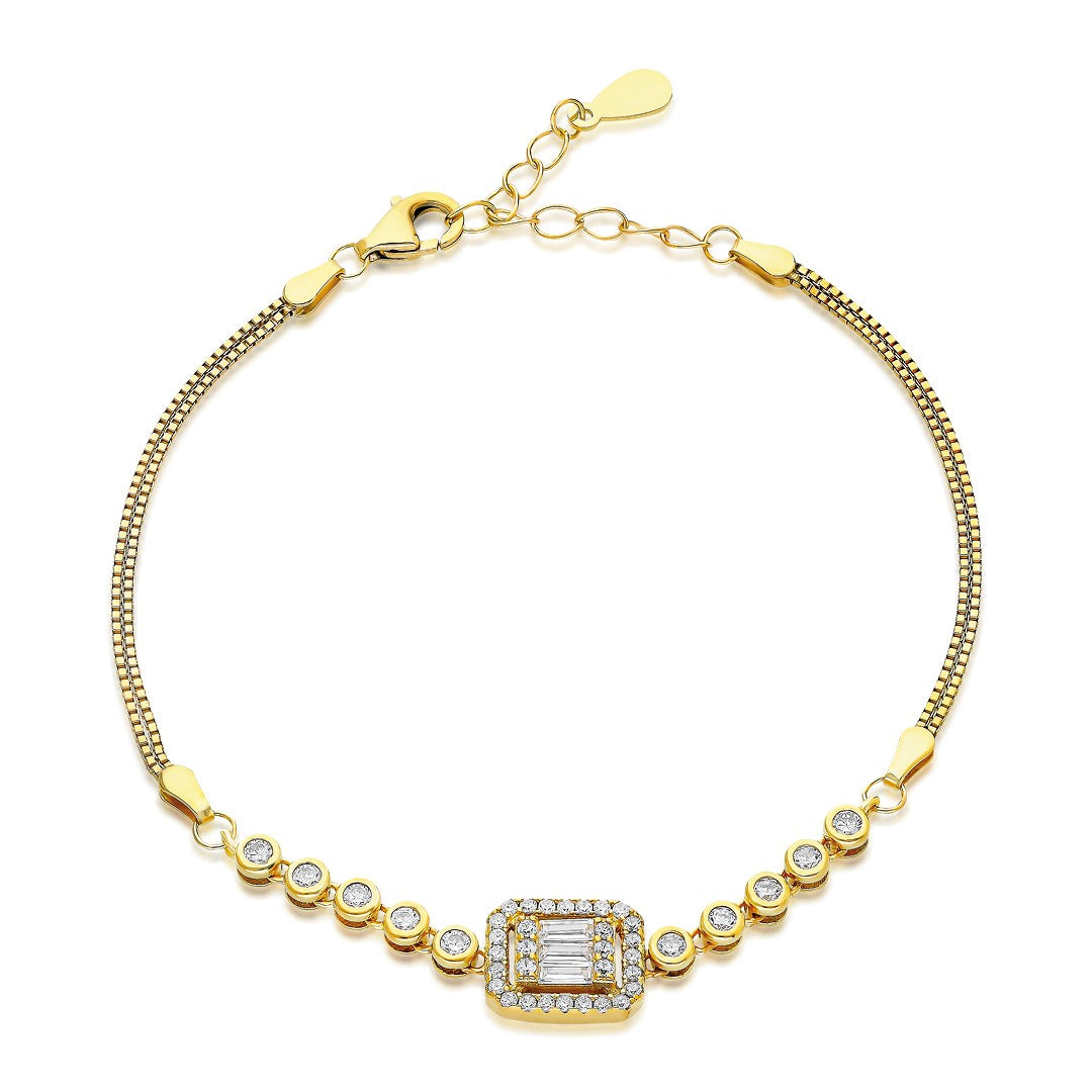 Parçalı Baget Bileklik - 925 GÜMÜŞ