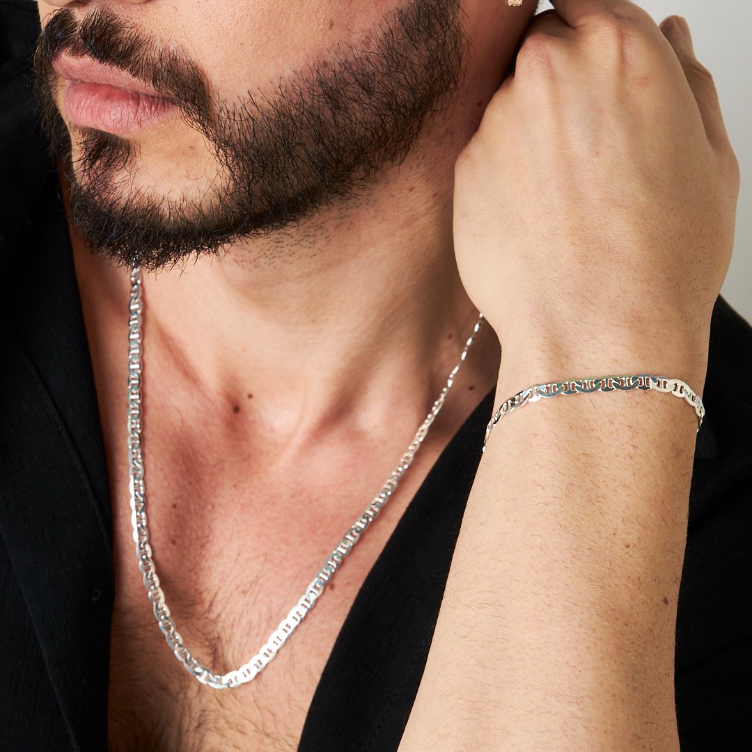 Örme Zincir Set - 925 GÜMÜŞ