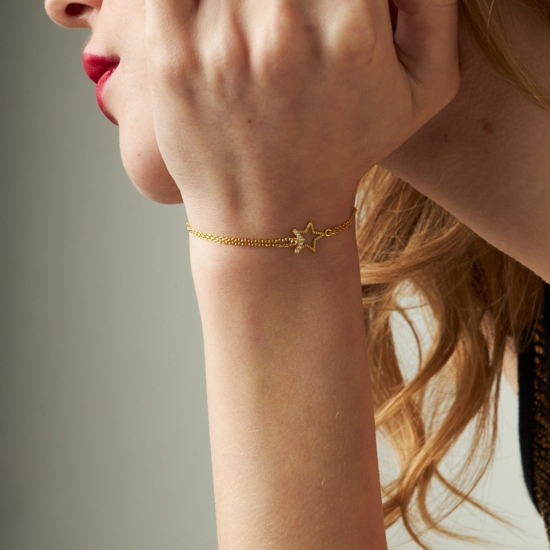 Yıldız Bilezik - 925 GÜMÜŞ