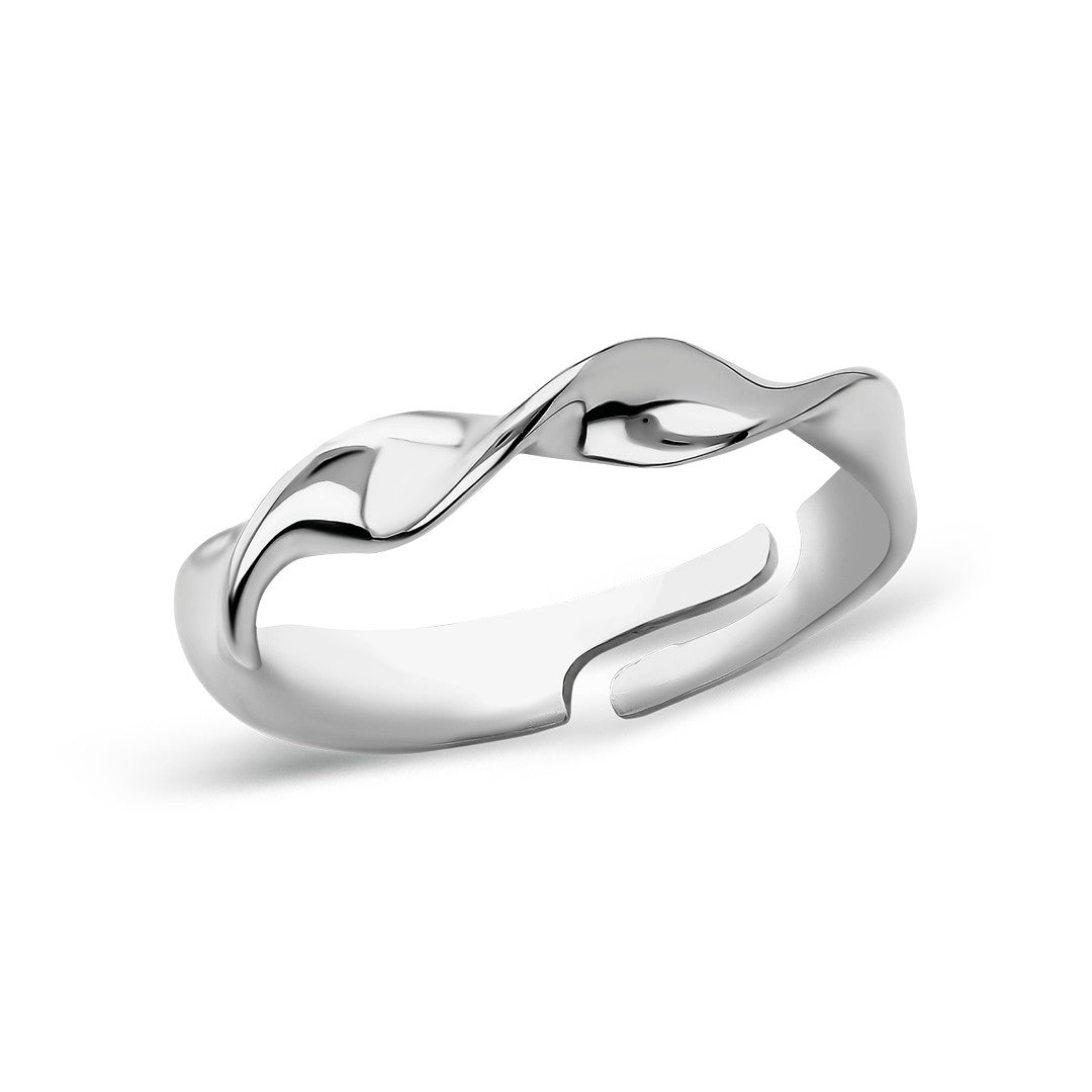 Spiral Şekilli Yüzük - 925 GÜMÜŞ