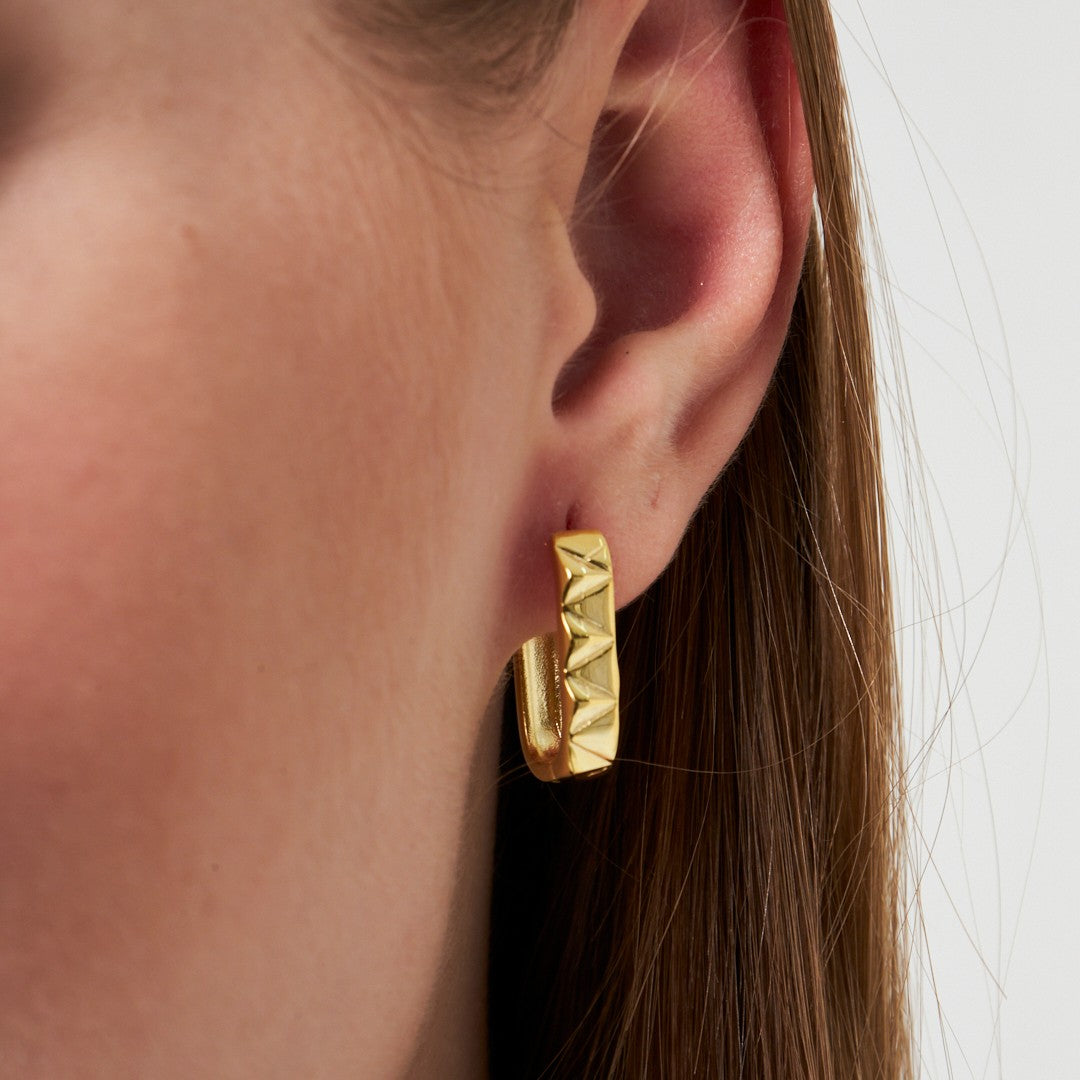 Oval Model Küpe - 925 GÜMÜŞ