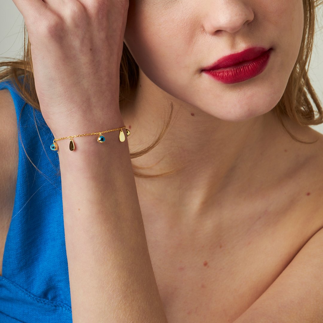 Nazar Damlası Bileklik - 925 GÜMÜŞ