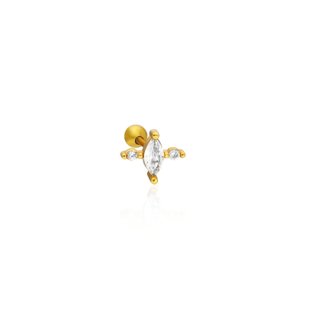 Prizma Piercing - 925 GÜMÜŞ