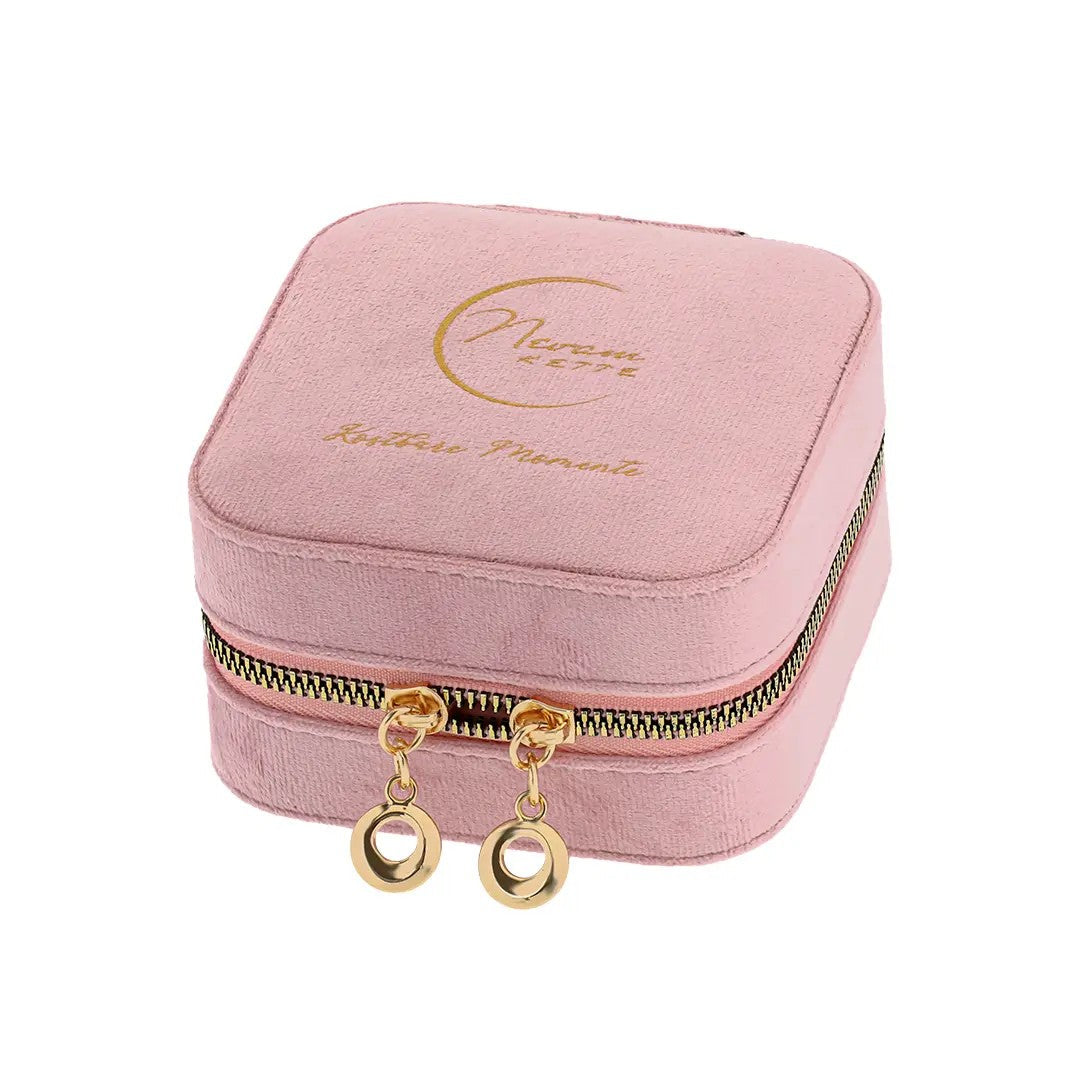 Pembe Seyahat Mücevher Kutusu - 925 GÜMÜŞ