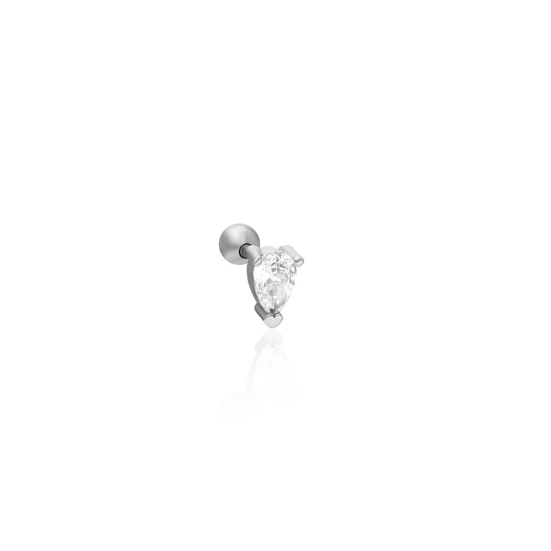 Taşlı Piercing - 925 GÜMÜŞ
