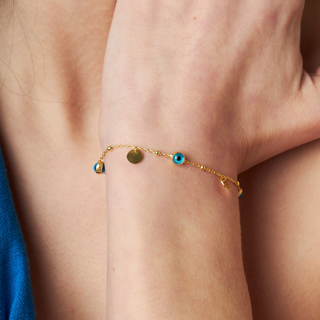 Nazar Pullu Bileklik - 925 GÜMÜŞ