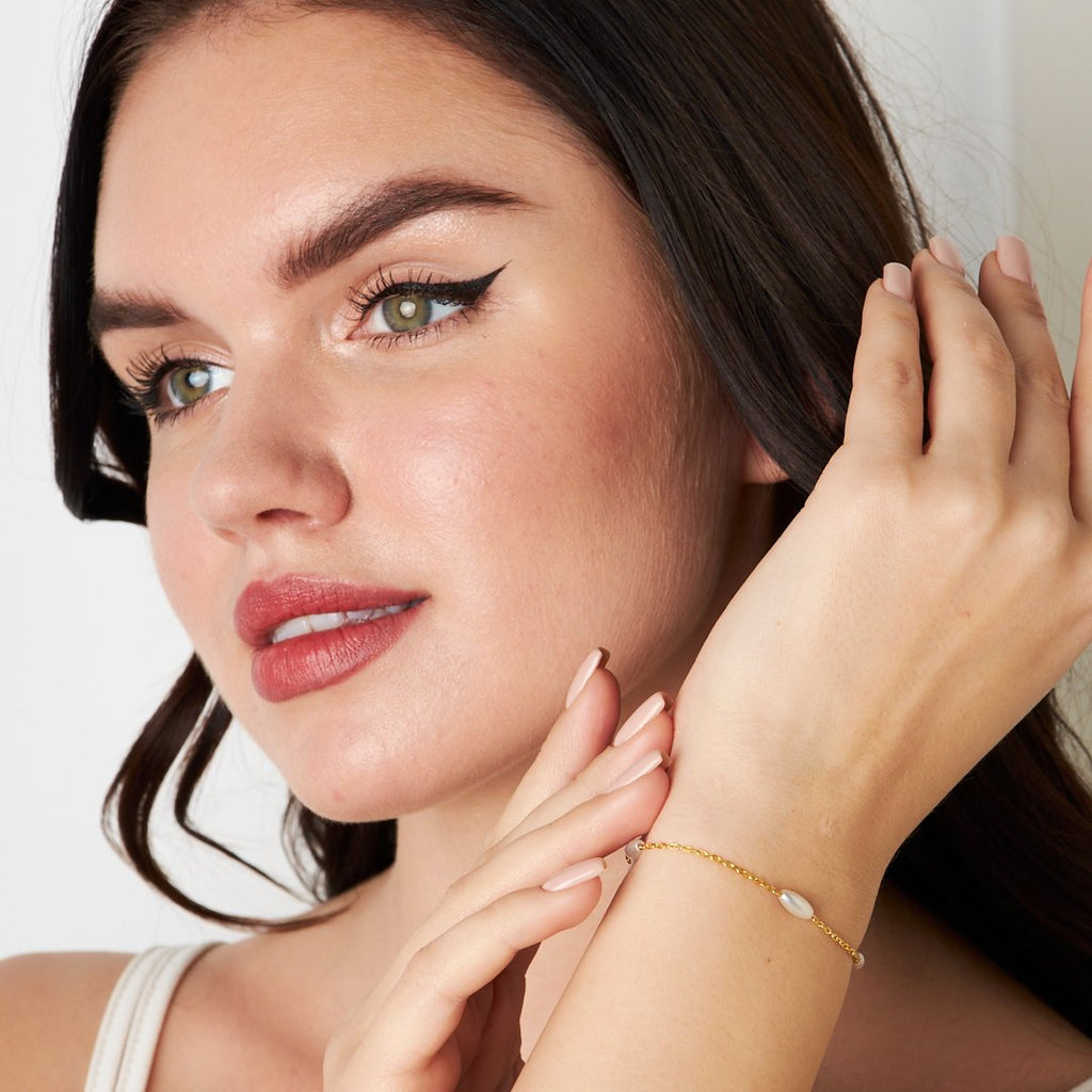 Uzun İnci Bilezik - 925 GÜMÜŞ