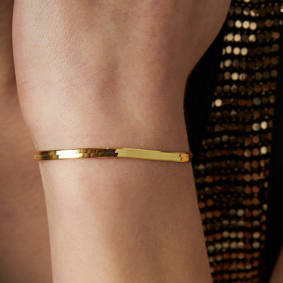 Yılan Zincir Bileklik - 925 GÜMÜŞ