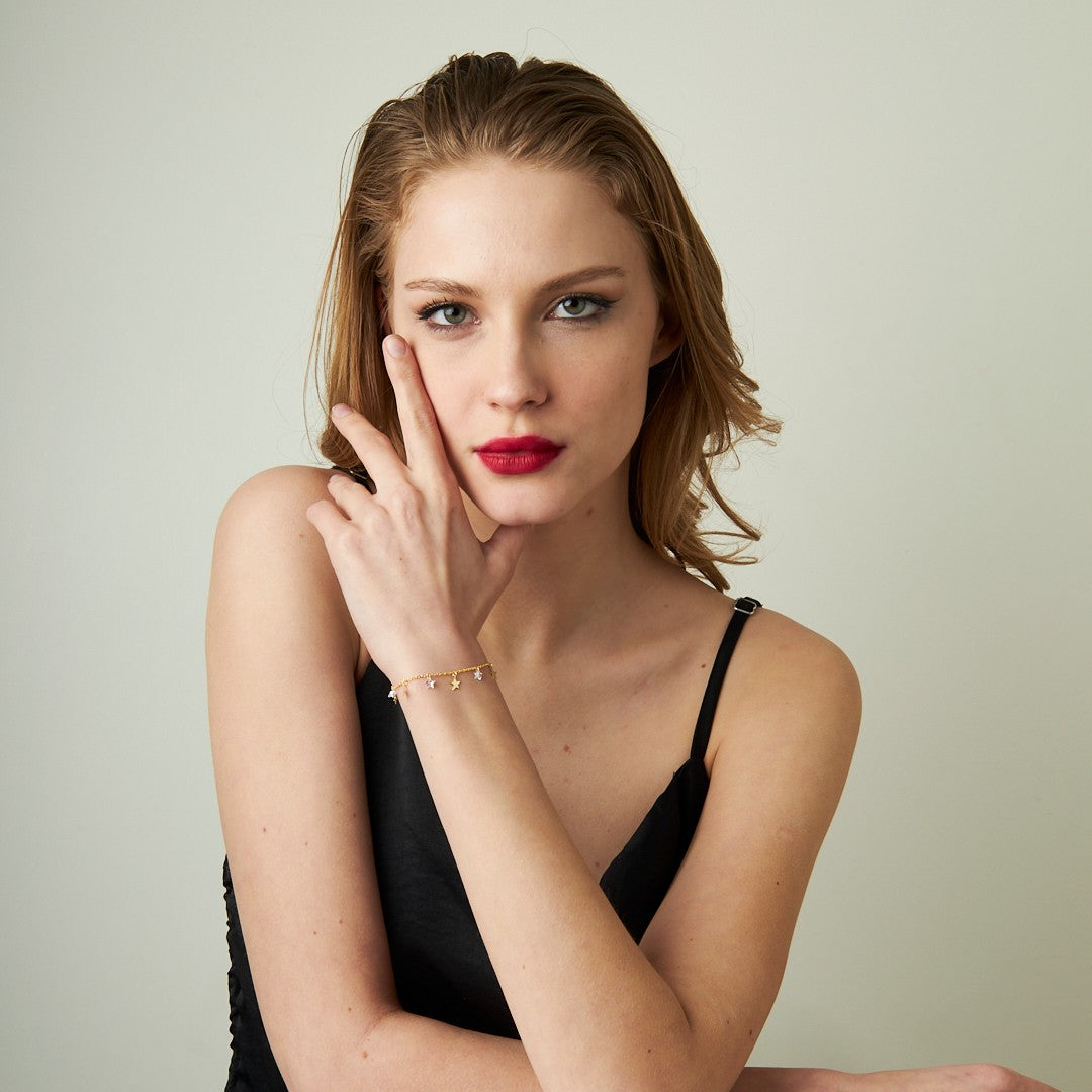 Yıldız Işıltılı Bileklik - 925 GÜMÜŞ