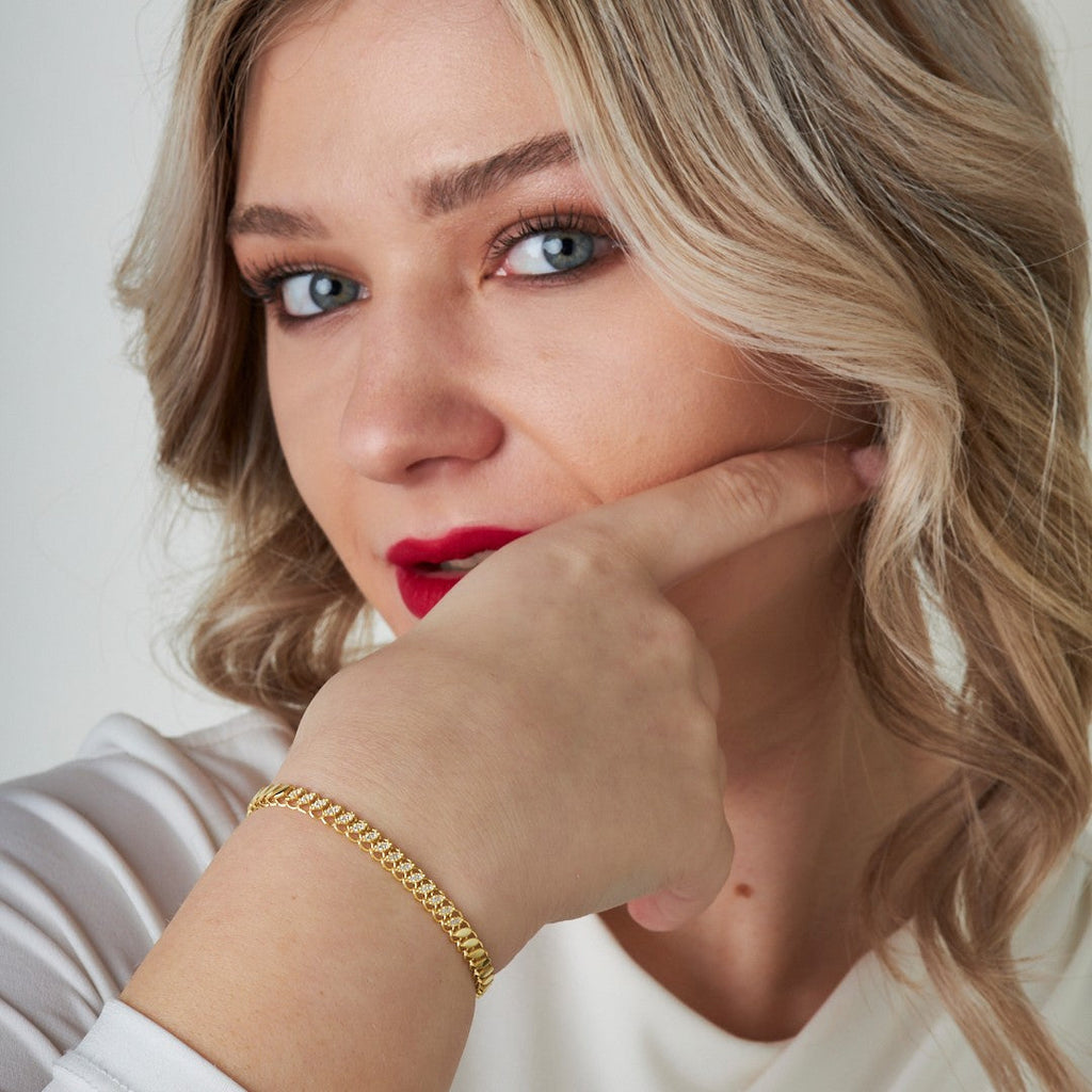 Oval Zincir Bileklik2 - 925 GÜMÜŞ