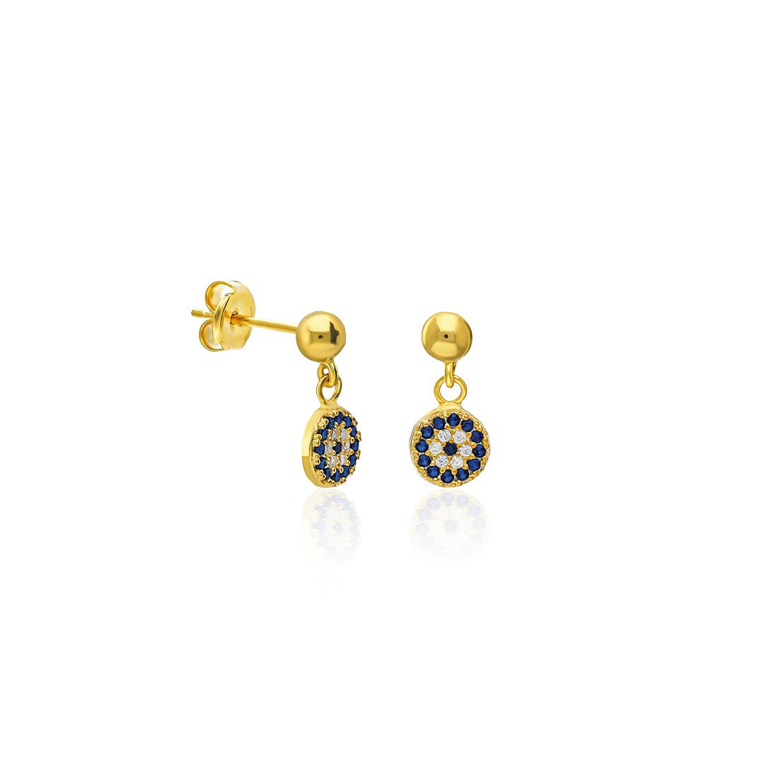 Sallantılı Nazar Küpe - 925 GÜMÜŞ