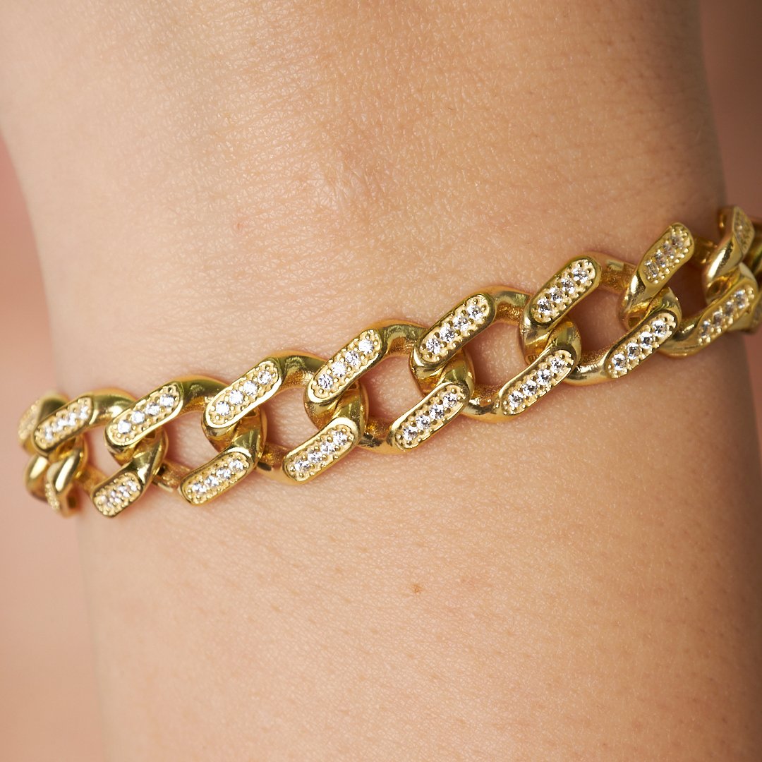 Taşlı Gurme Bileklik - 925 GÜMÜŞ