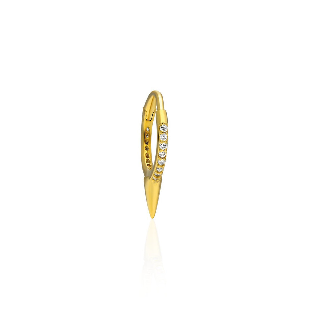 Taşlı Ok Piercing - 925 GÜMÜŞ