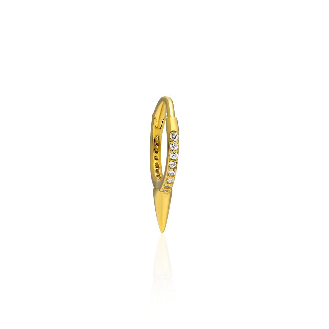 Taşlı Ok Piercing - 925 GÜMÜŞ