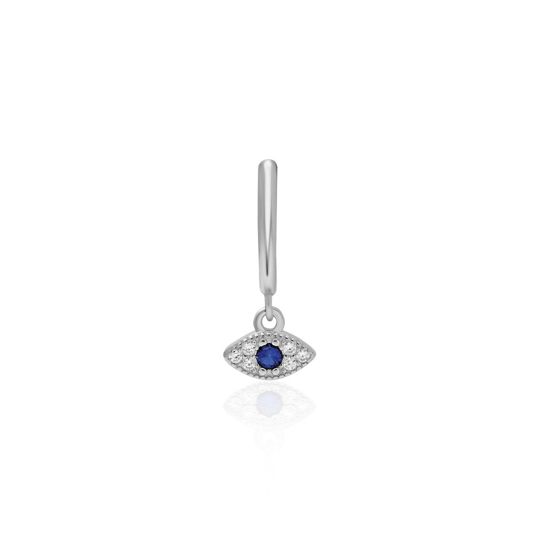 Taşlı Göz Piercing - 925 GÜMÜŞ