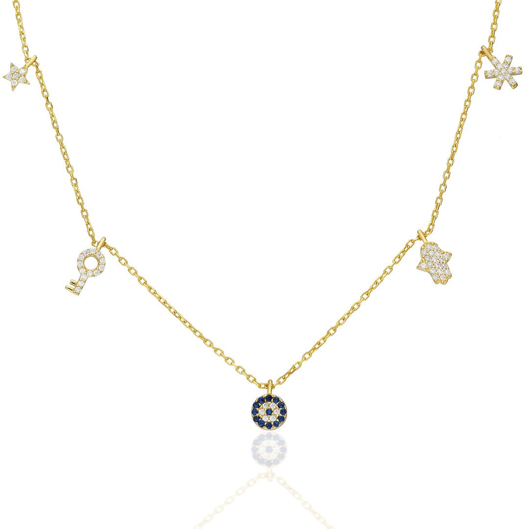 Charm Nazar Kolye - 925 GÜMÜŞ