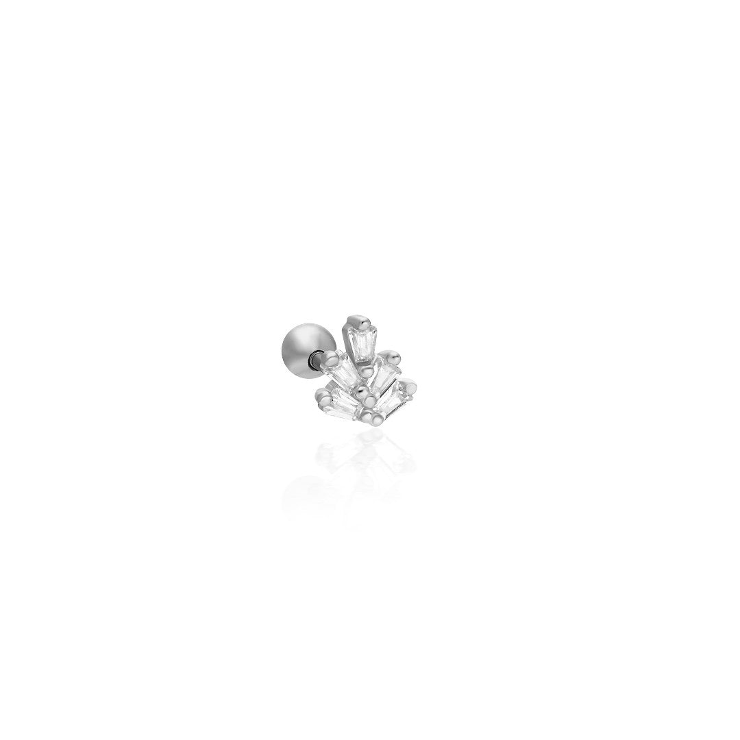 Sıralı Baget Piercing - 925 GÜMÜŞ
