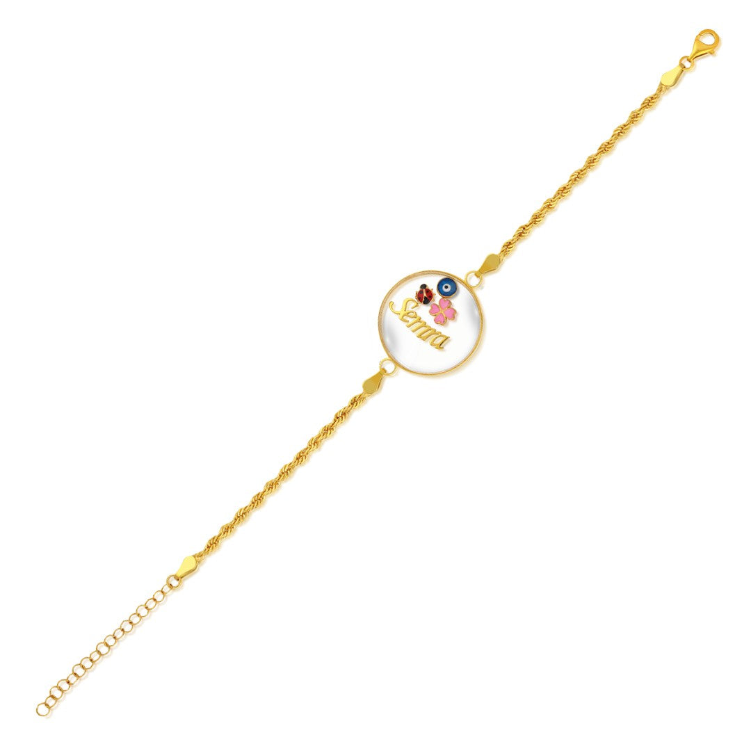 Şanslı İsim Bileklik - 925 GÜMÜŞ