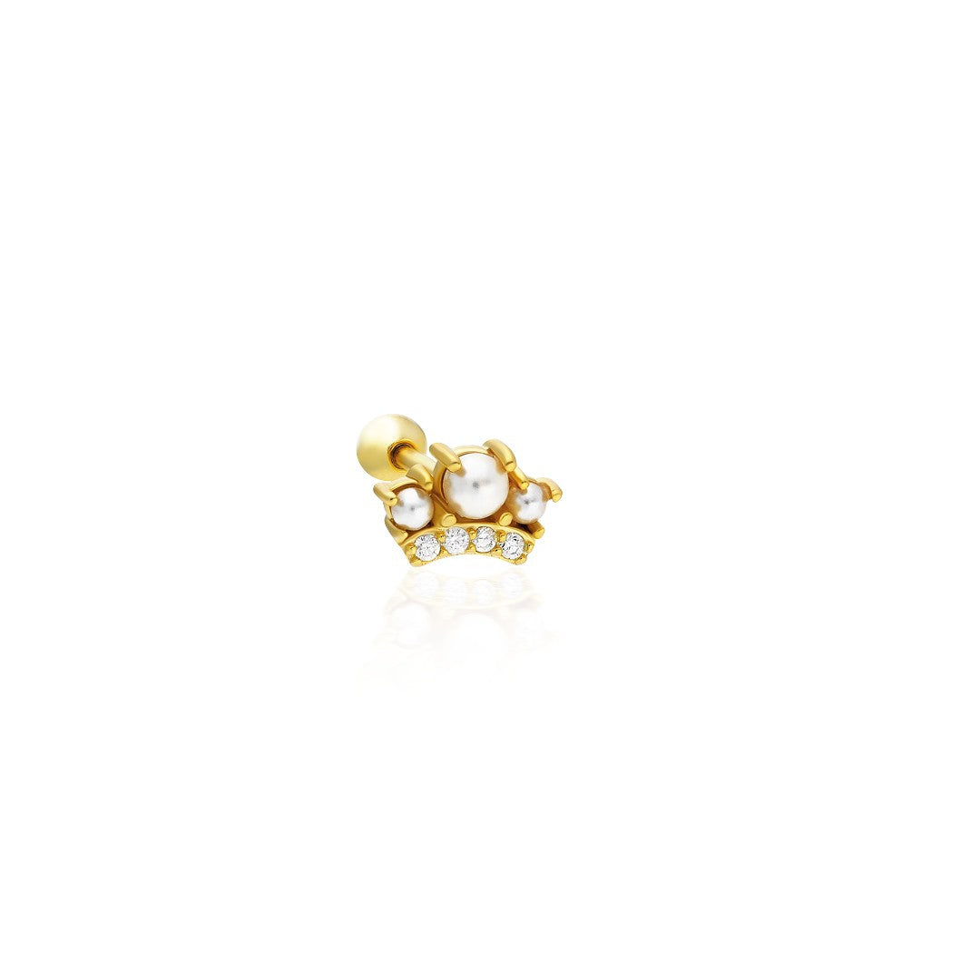 Taç Modeli Piercing - 925 GÜMÜŞ