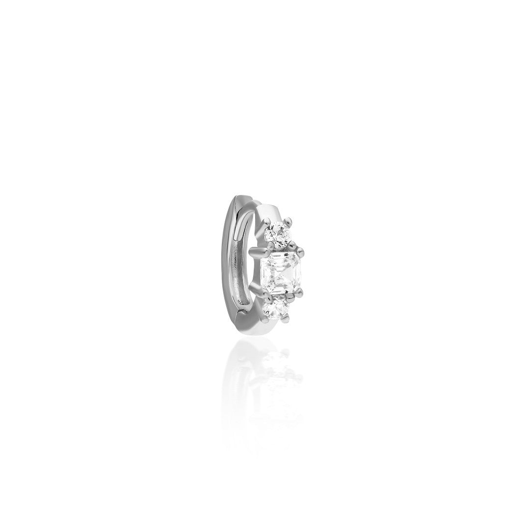 Büyük Baget Tektaş Piercing - 925 GÜMÜŞ