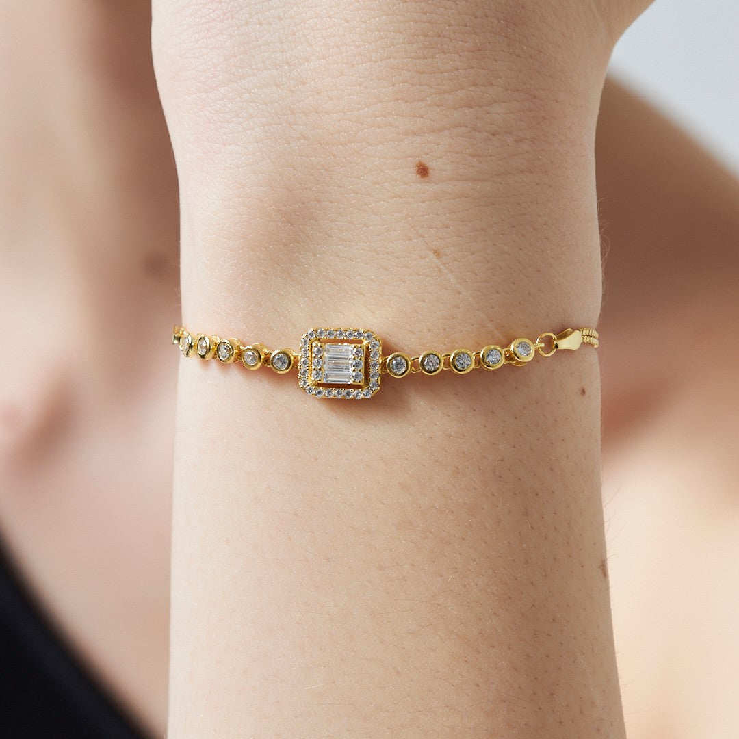 Parçalı Baget Bileklik - 925 GÜMÜŞ