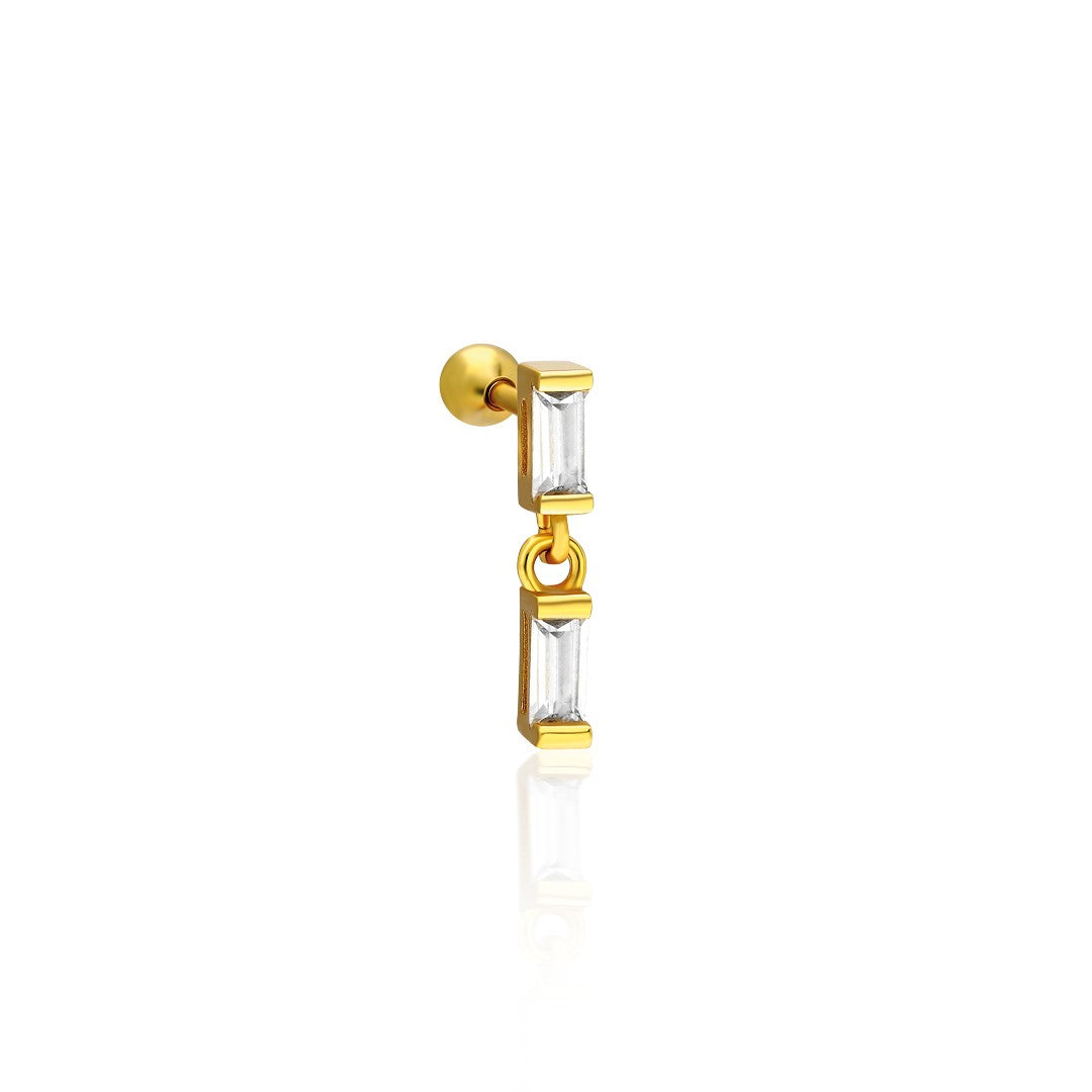 Çift Baget Piercing - 925 GÜMÜŞ