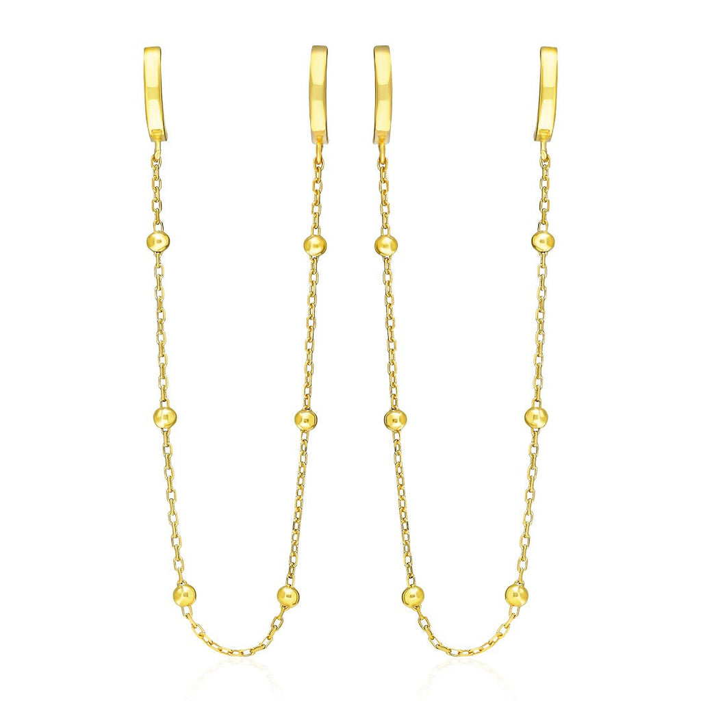 Toplu Zincir Küpe - 925 GÜMÜŞ