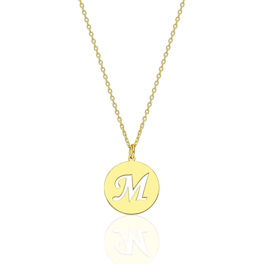 Monogram Harfli Kolye - 925 GÜMÜŞ