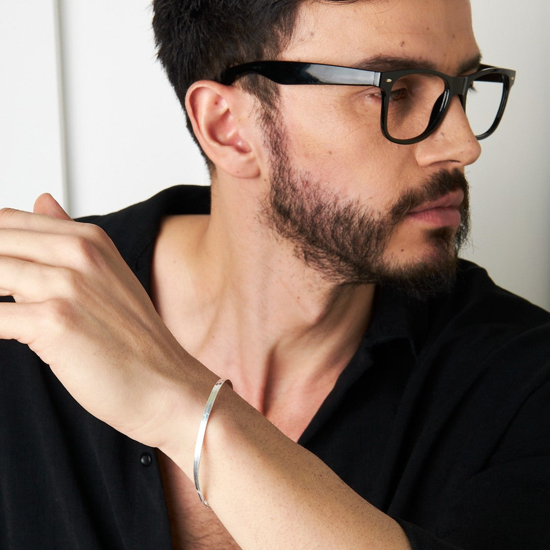 Yılan Zincir Bileklik - 925 GÜMÜŞ