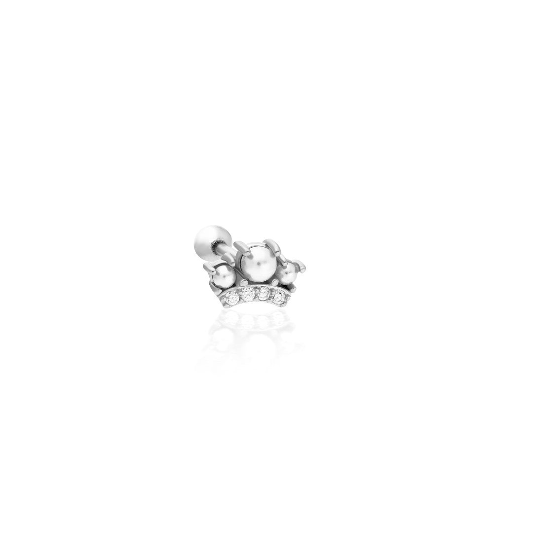 Taç Modeli Piercing - 925 GÜMÜŞ
