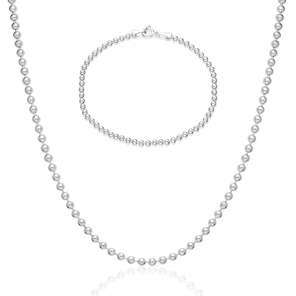 Top Zincirli Set - 925 GÜMÜŞ